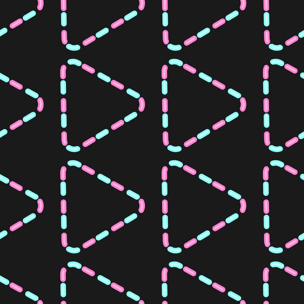 pattern neon triangles