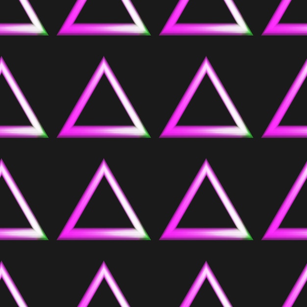 pattern neon triangles