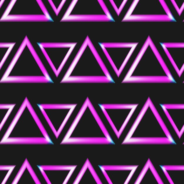 Vector pattern neon triangles