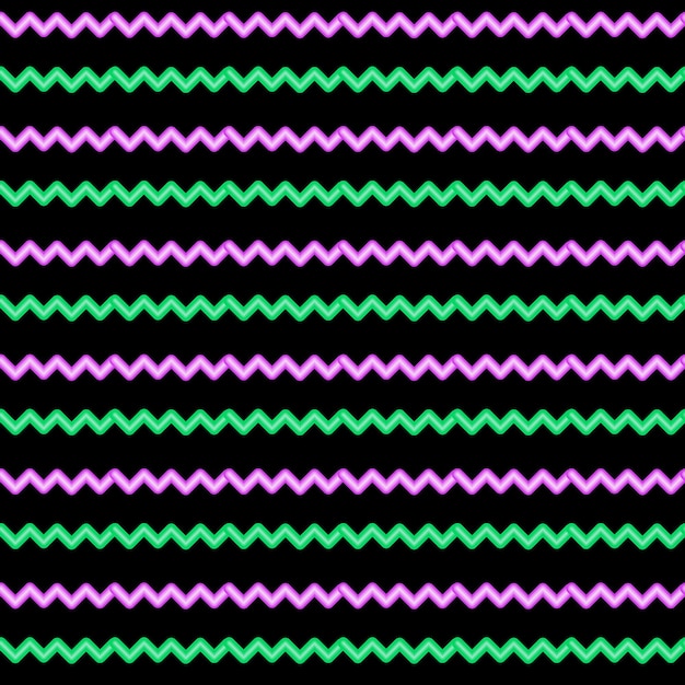 pattern neon Zigzag