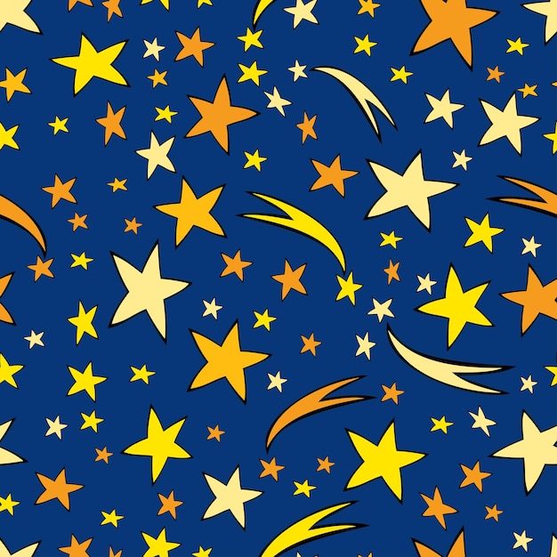 Pattern of the night starry sky