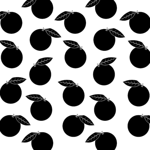 Pattern Orange fruits vector base