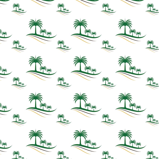 Pattern palm tree wallpaper background