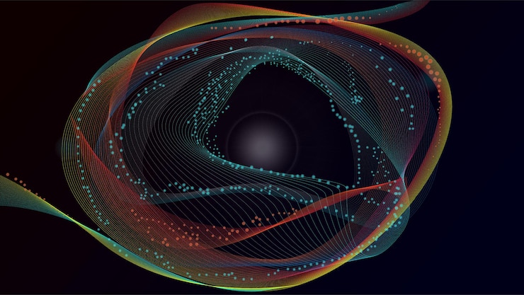 Vector pattern particles effect