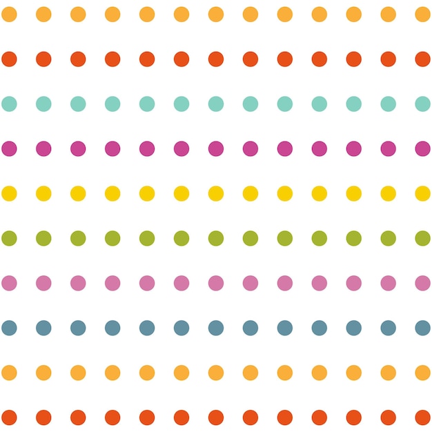 Pattern in polka dots Vector illustration
