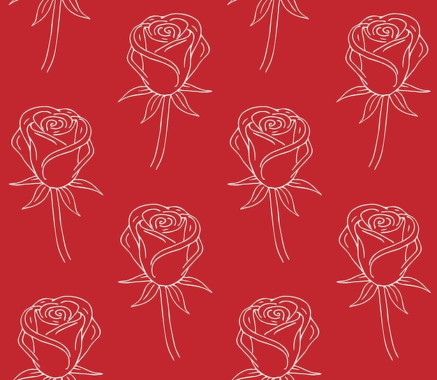 Pattern of roses