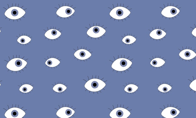 Pattern of several eyes looking