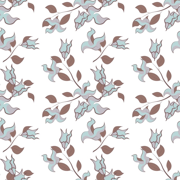 a pattern of stylized flowers