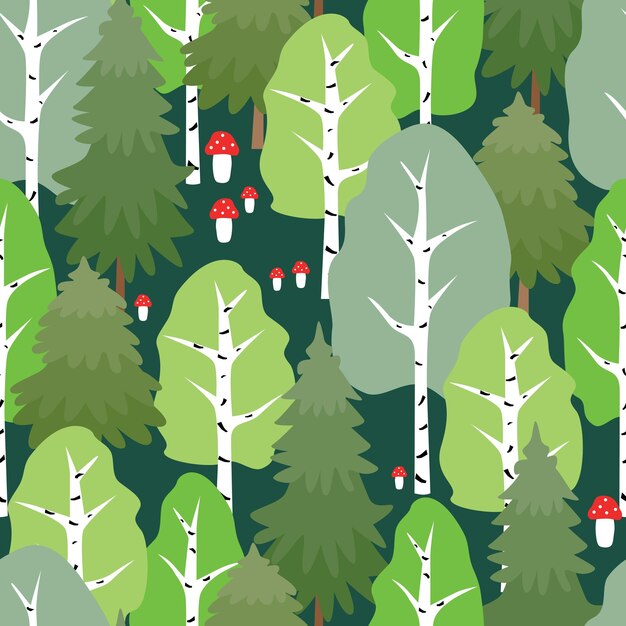 Pattern of the summer forest