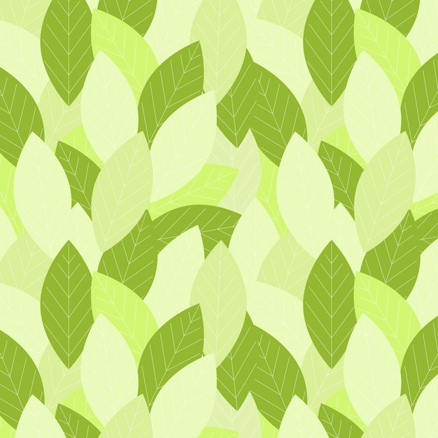 Pattern summer green leaf vector illustration