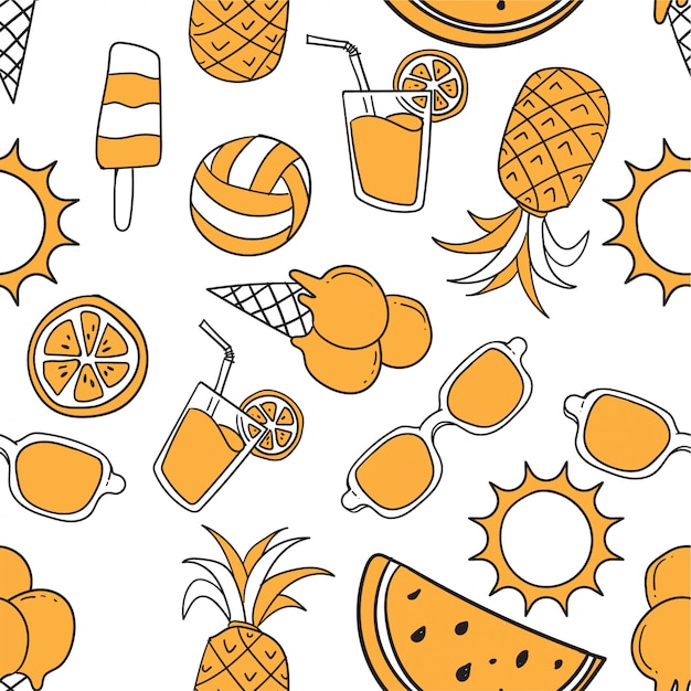 Vector pattern summer