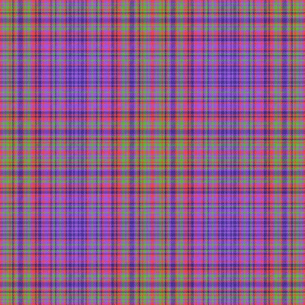 Pattern textile fabric Seamless vector check Texture plaid tartan background