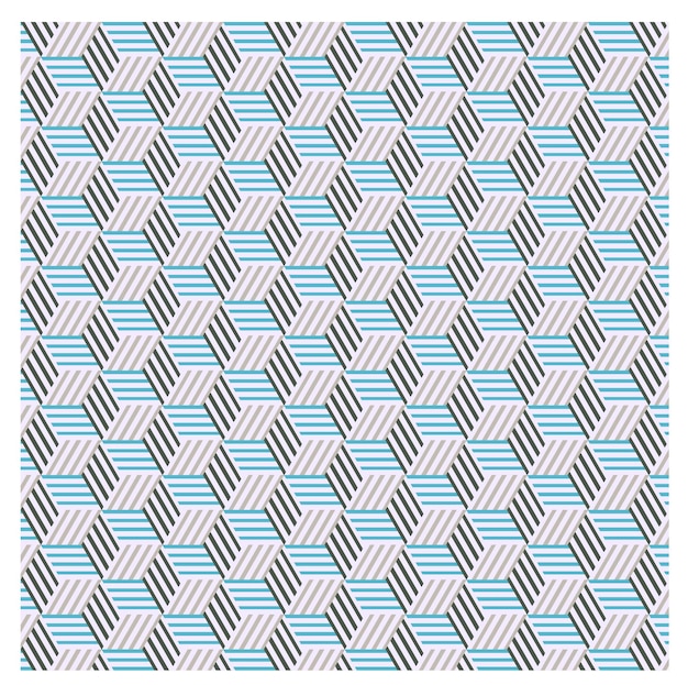 A pattern that is blue and pink with the letters zig zag on it.