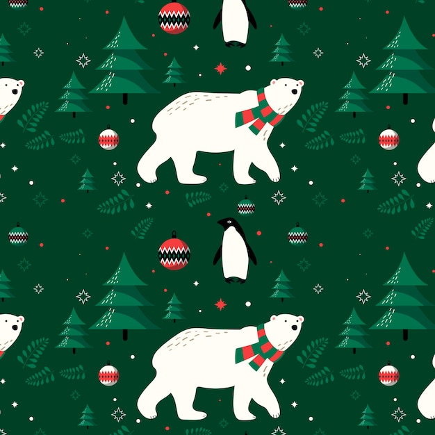 pattern on the theme of Christmas