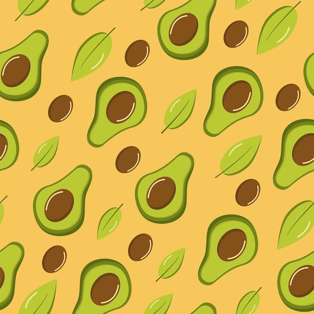 Pattern vector avocado