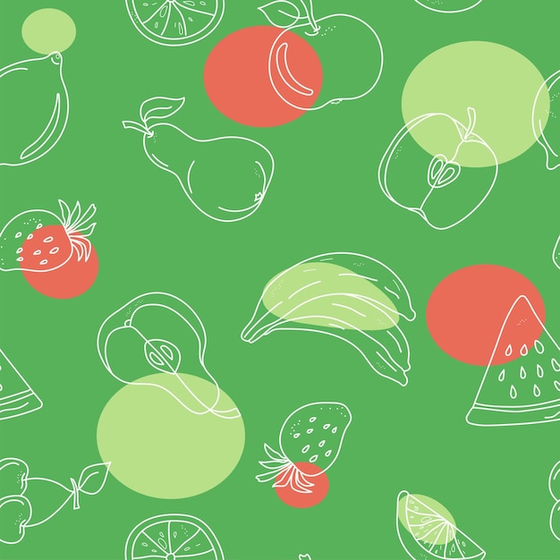 Pattern vector fruits