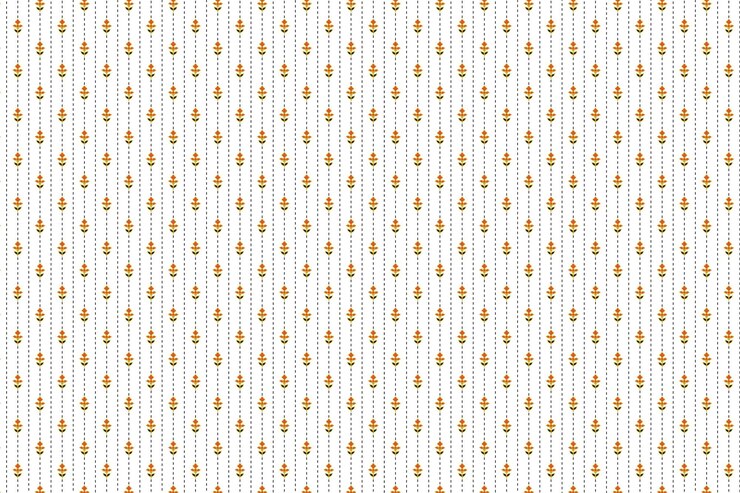 Vector the pattern of the white fabric with gold leaves on white background