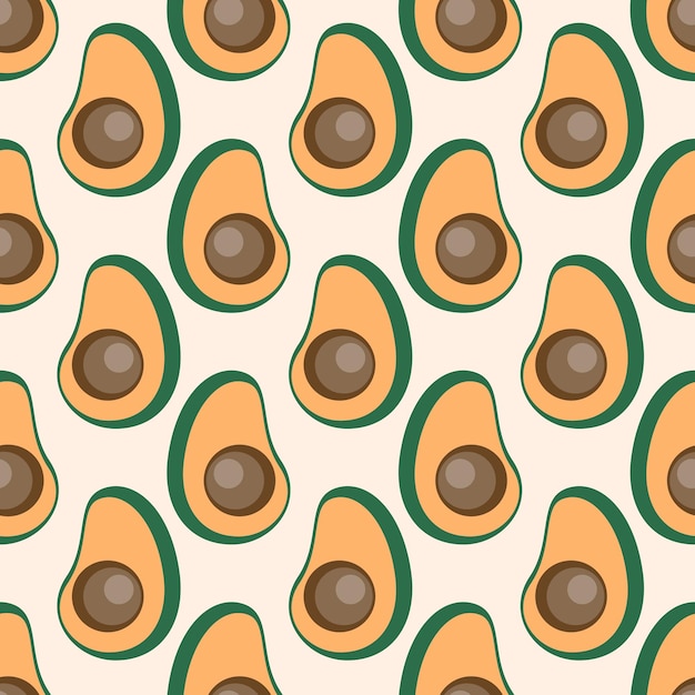 Pattern with avocado