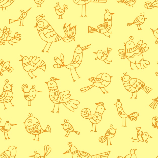 Pattern with birds