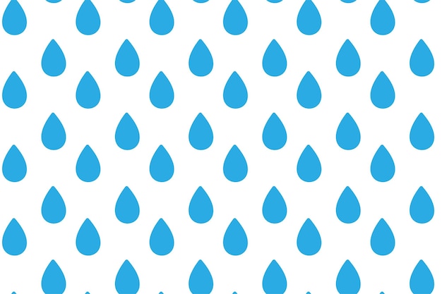 Pattern with blue drops vector illustration