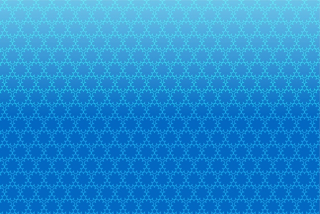 Pattern with floral geometric elements in blue tones gradientabstract background for design