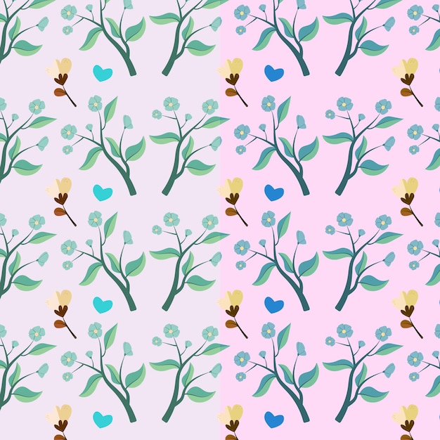 Pattern with flowers