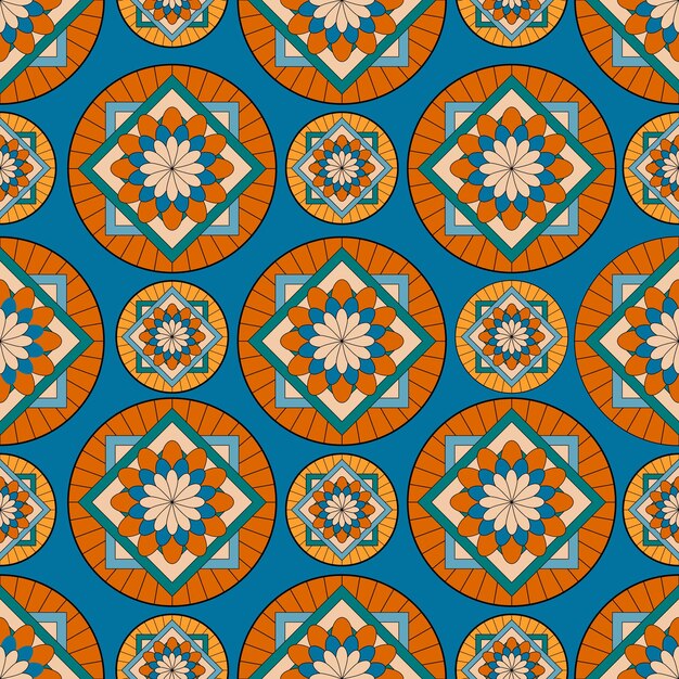 A pattern with a geometric abstract pattern