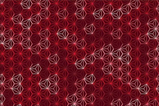 Pattern with geometric elements in red tones abstract gradient background