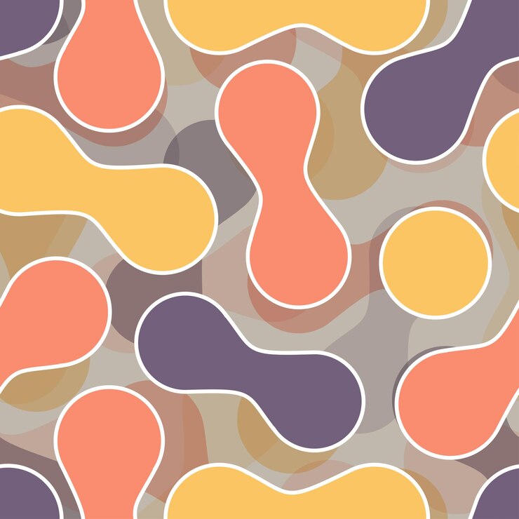Vector pattern with geometric shapes vector illustration of modern collage in vector