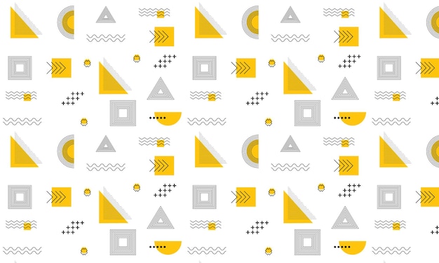 Vector pattern with geometric shapes