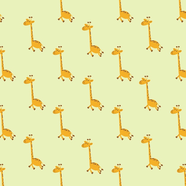 Vettore modello con giraffe illustrazione per la stampa di design su oggetti