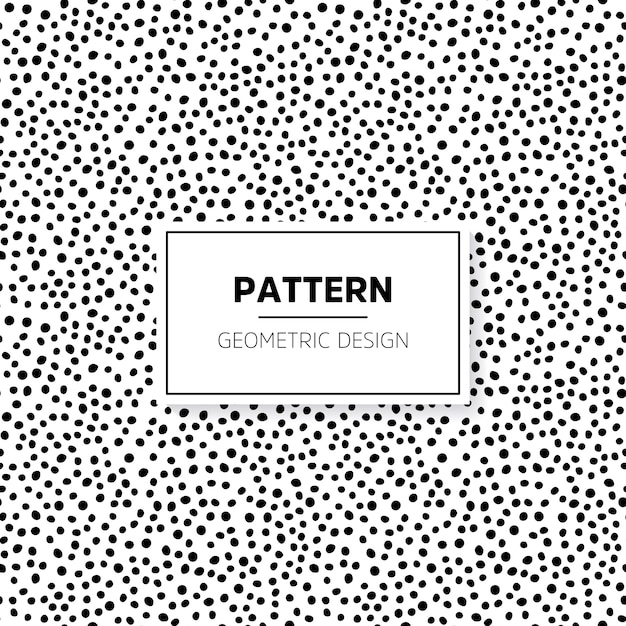 Pattern with hand drawn small dots