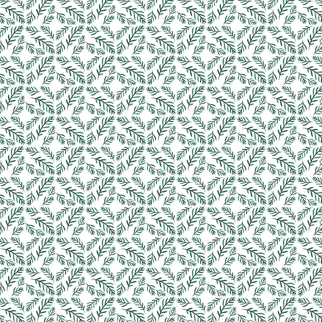 A pattern with leaves and flowers