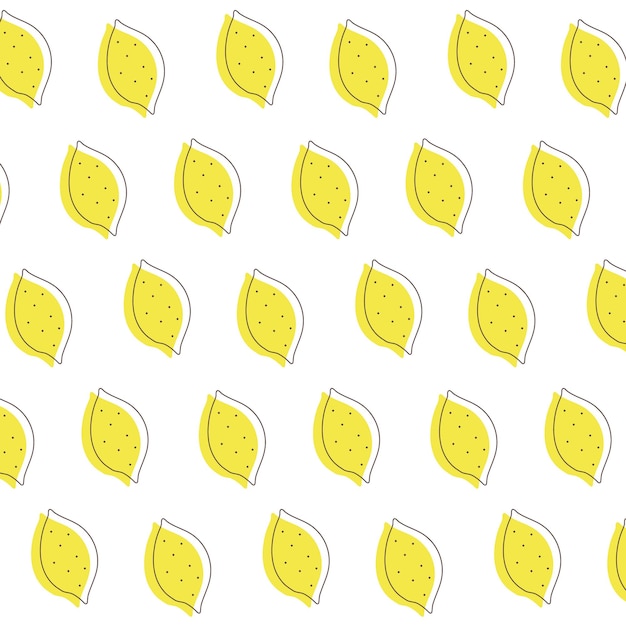 A pattern with lemons on an isolated layer