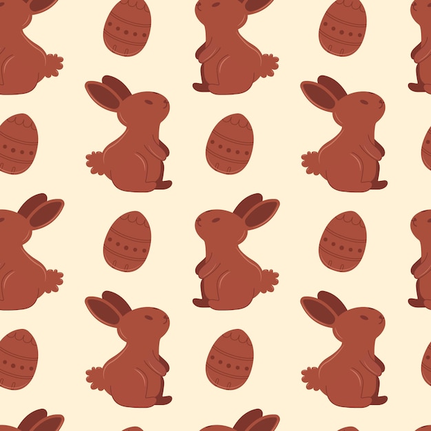 Pattern with rabbits