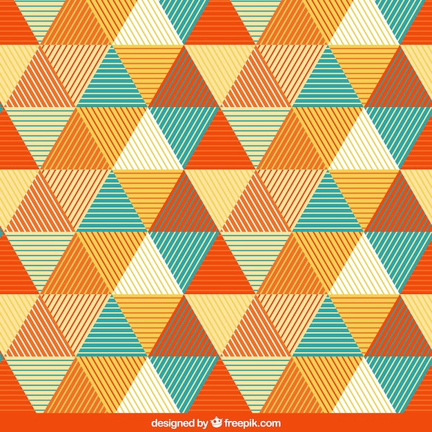 Pattern with triangles