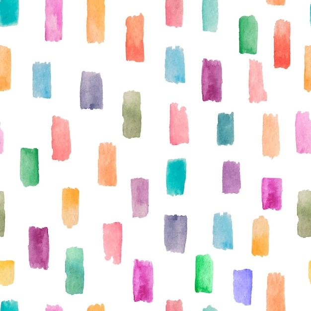 Pattern with watercolor spots on a white background