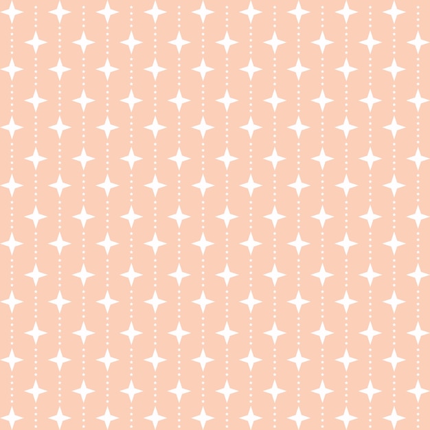 Vector a pattern with white stars on a pink background