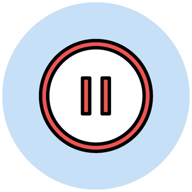 pause button icon vector image can be used for instrument