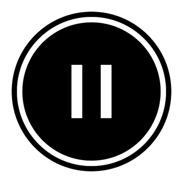 Vector pause button icon vector image can be used for instrument