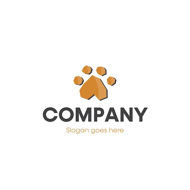 Premium Vector Paw business logo design template Premium Vector Paw business logo design template