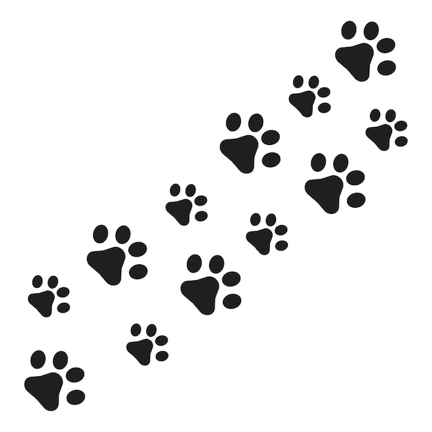 Paw Logo design vector illustration design template