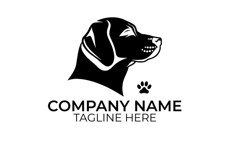 Vector paw print animal logo