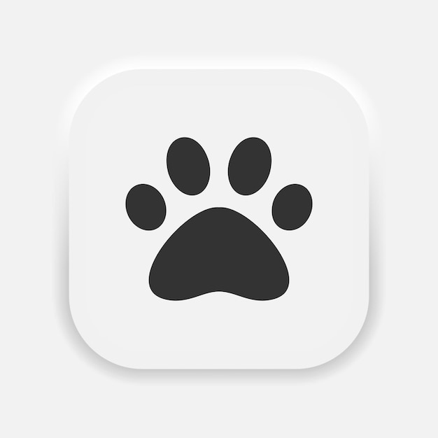 Paw print icon Vector paw print icon for pet store website or social network Vector EPS 10