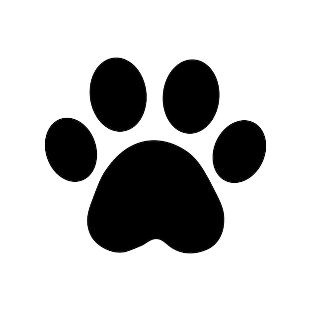 Vector paw print icon