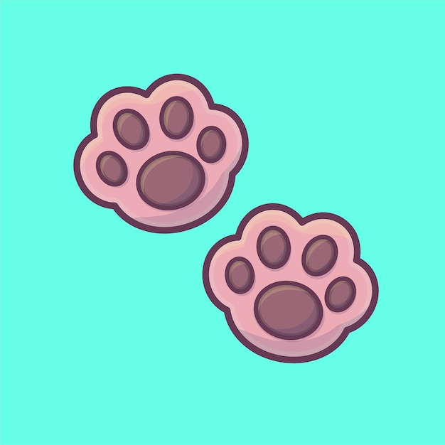 Отпечатки лап кошка собака щенок домашнее животное