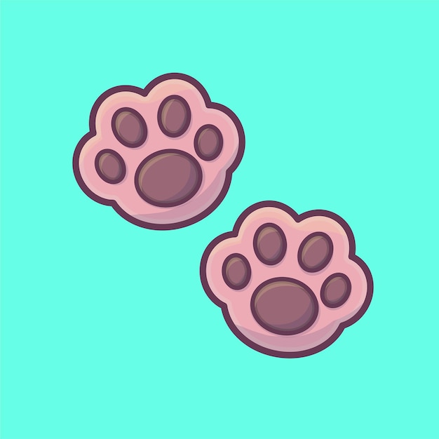 Paw prints cat dog puppy pet