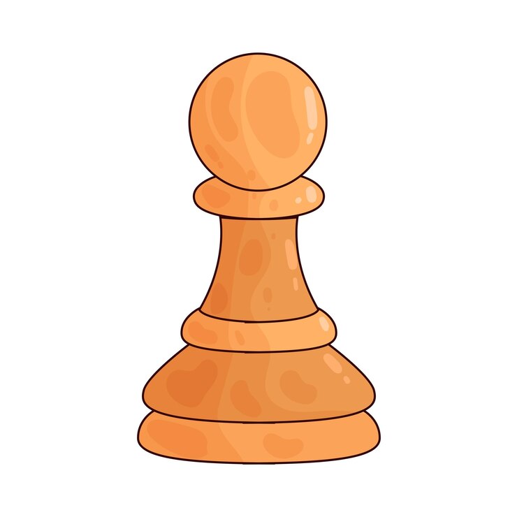 Vector pawn chess piece