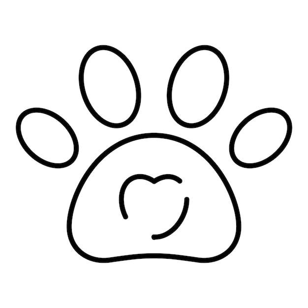 Vector paws animal element collection cute