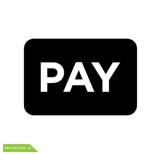 Pay icon vector logo design template